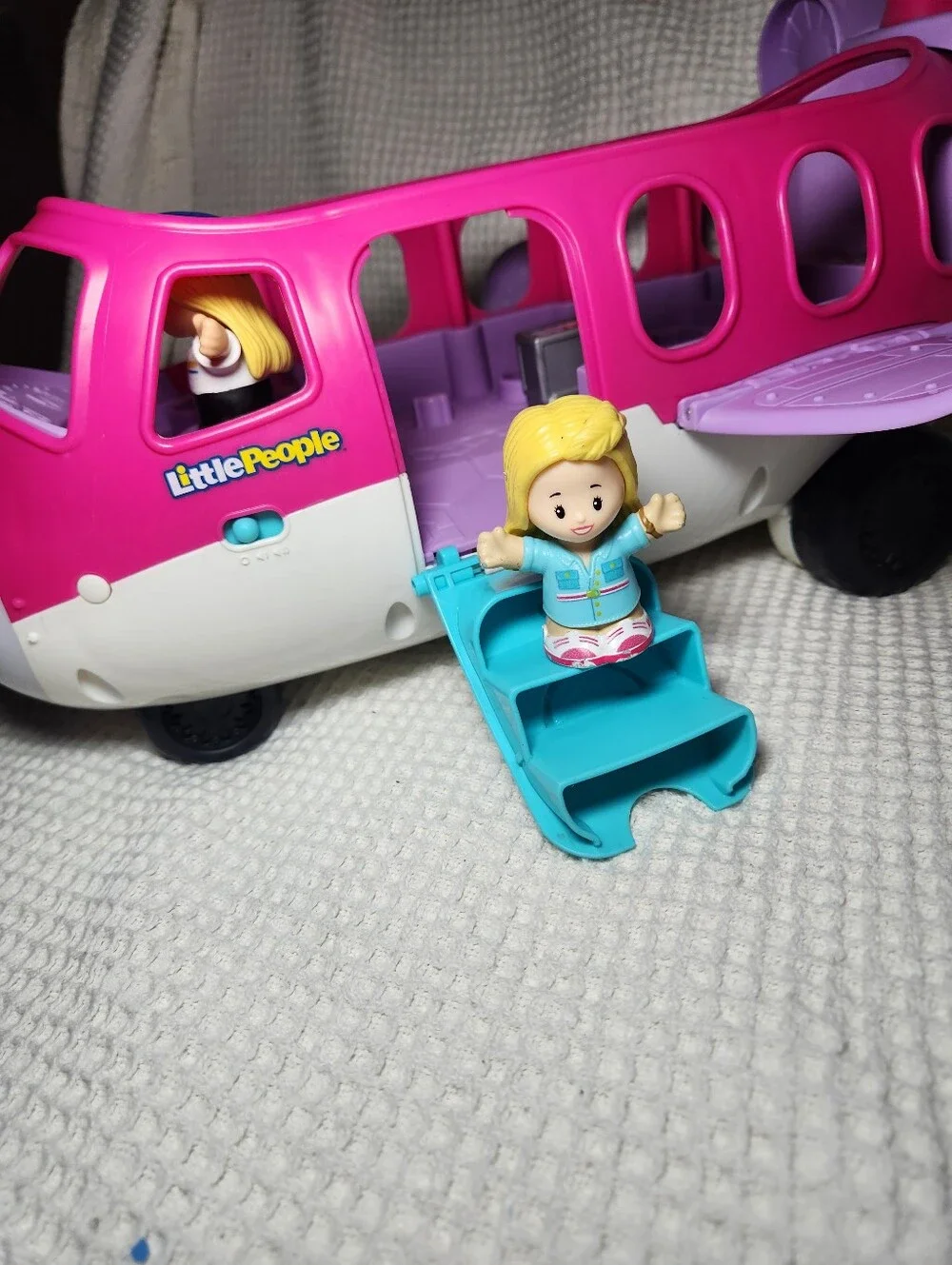 Barbie Little People Airplane with 2 Figures Working